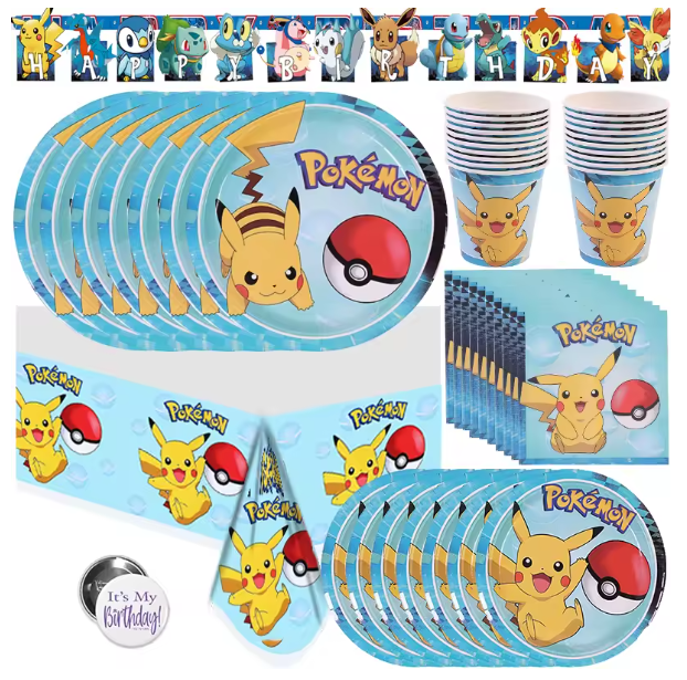 Pokémon Kit Vaisselle - 3 Styles au Choix