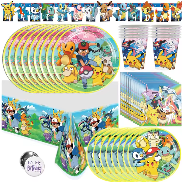 Pokémon Kit Vaisselle - 3 Styles au Choix
