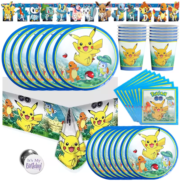 Pokémon Kit Vaisselle - 3 Styles au Choix
