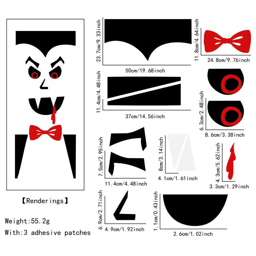 Autocollants Portes Halloween