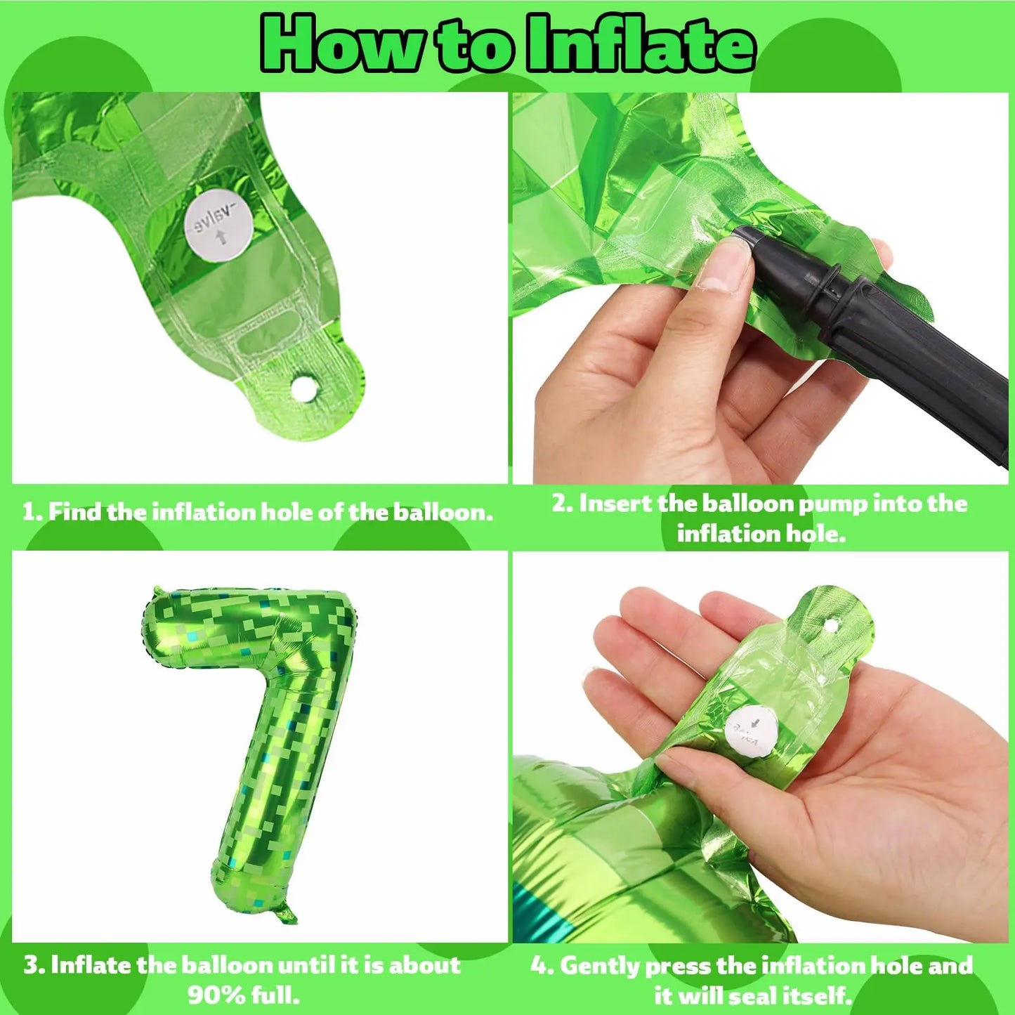 Kit Ballons Minecraft avec Âge