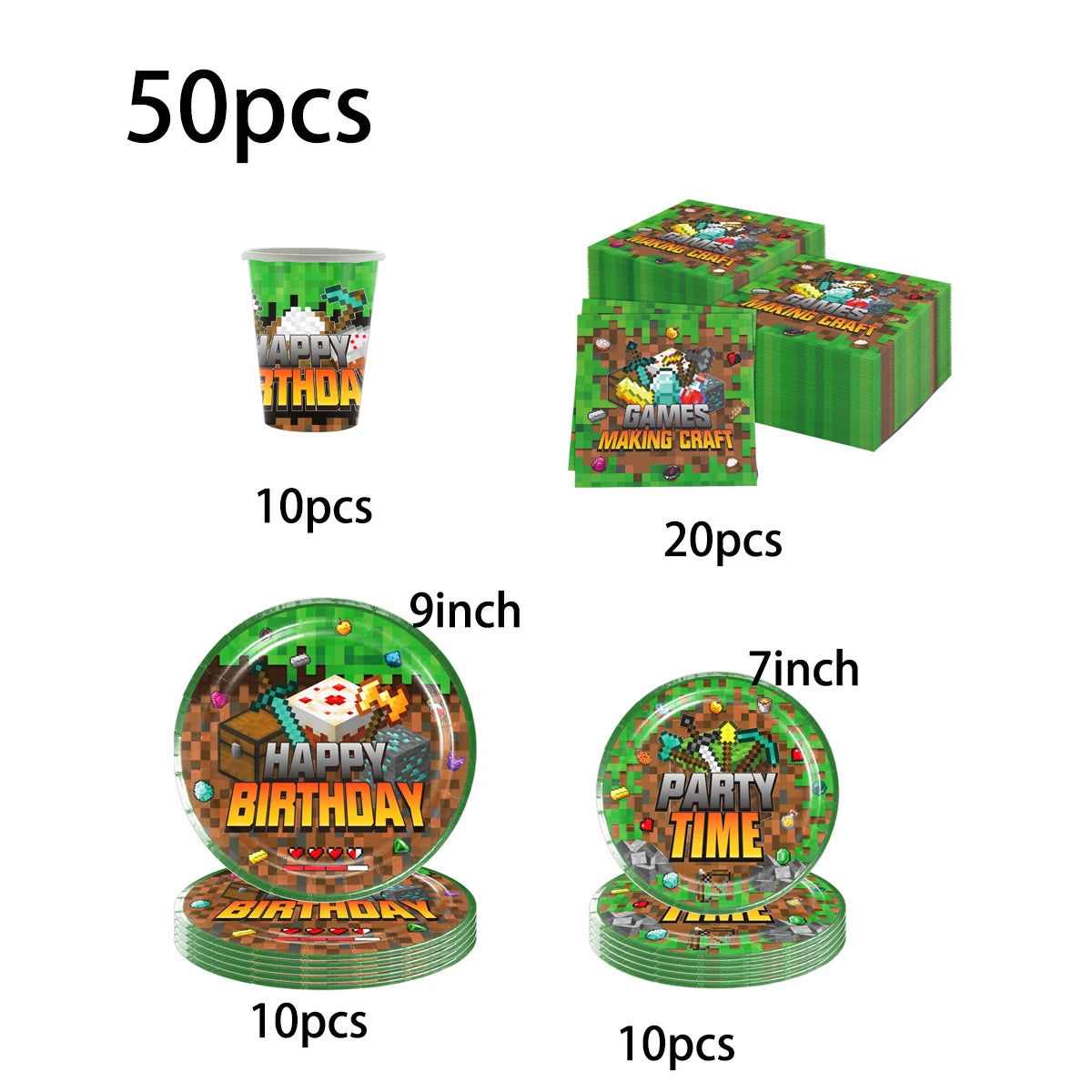 Kit Vaisselle Minecraft