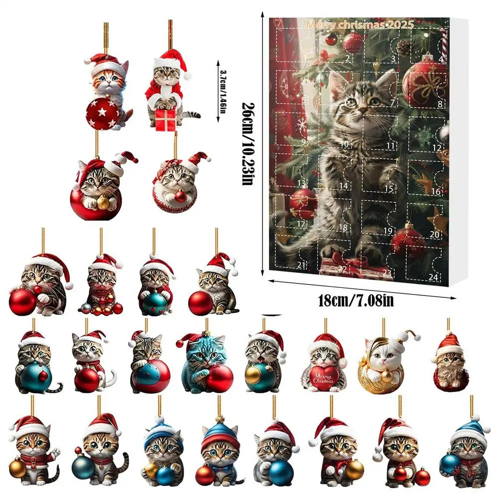 Calendrier de l’Avent Noël Chats