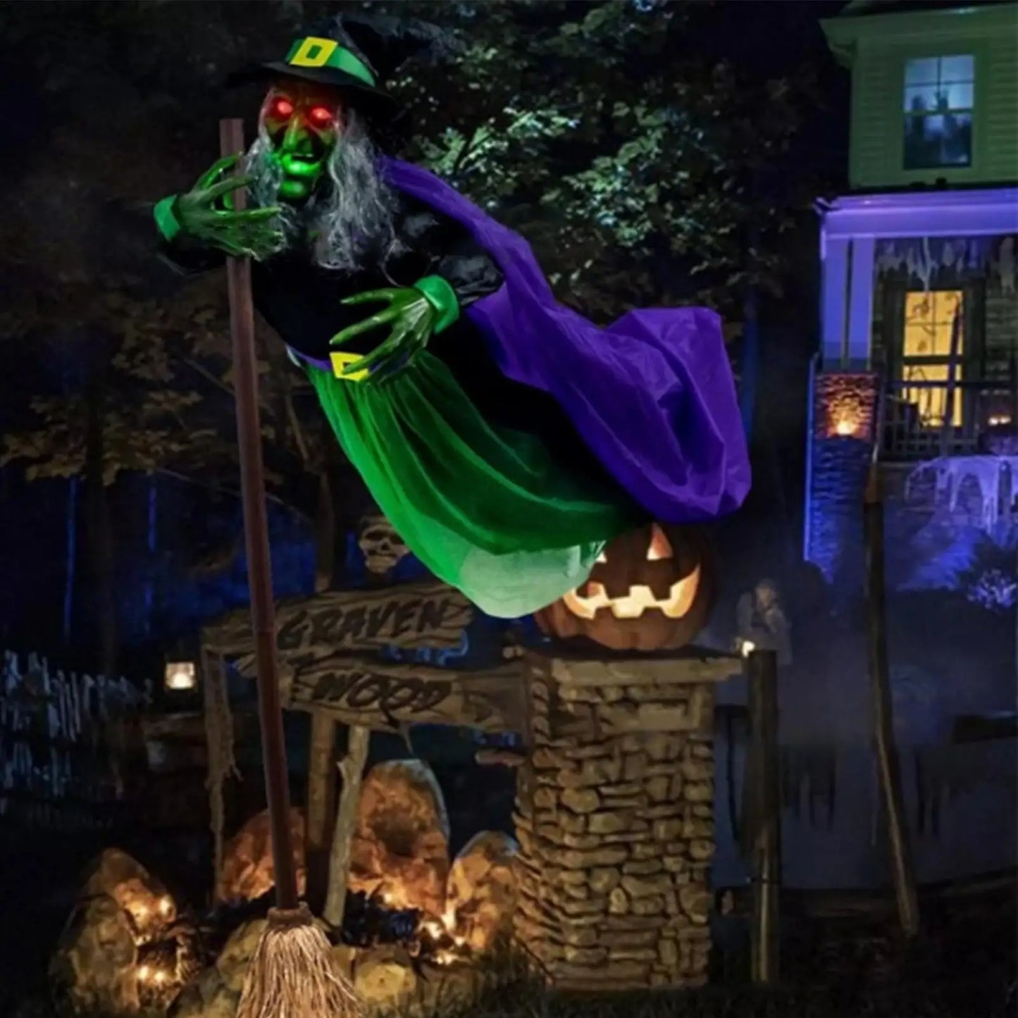 Sorcière Volante Animée