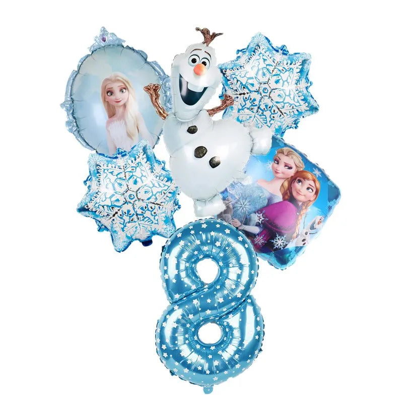 Kit Ballons Reine des Neiges avec Âge