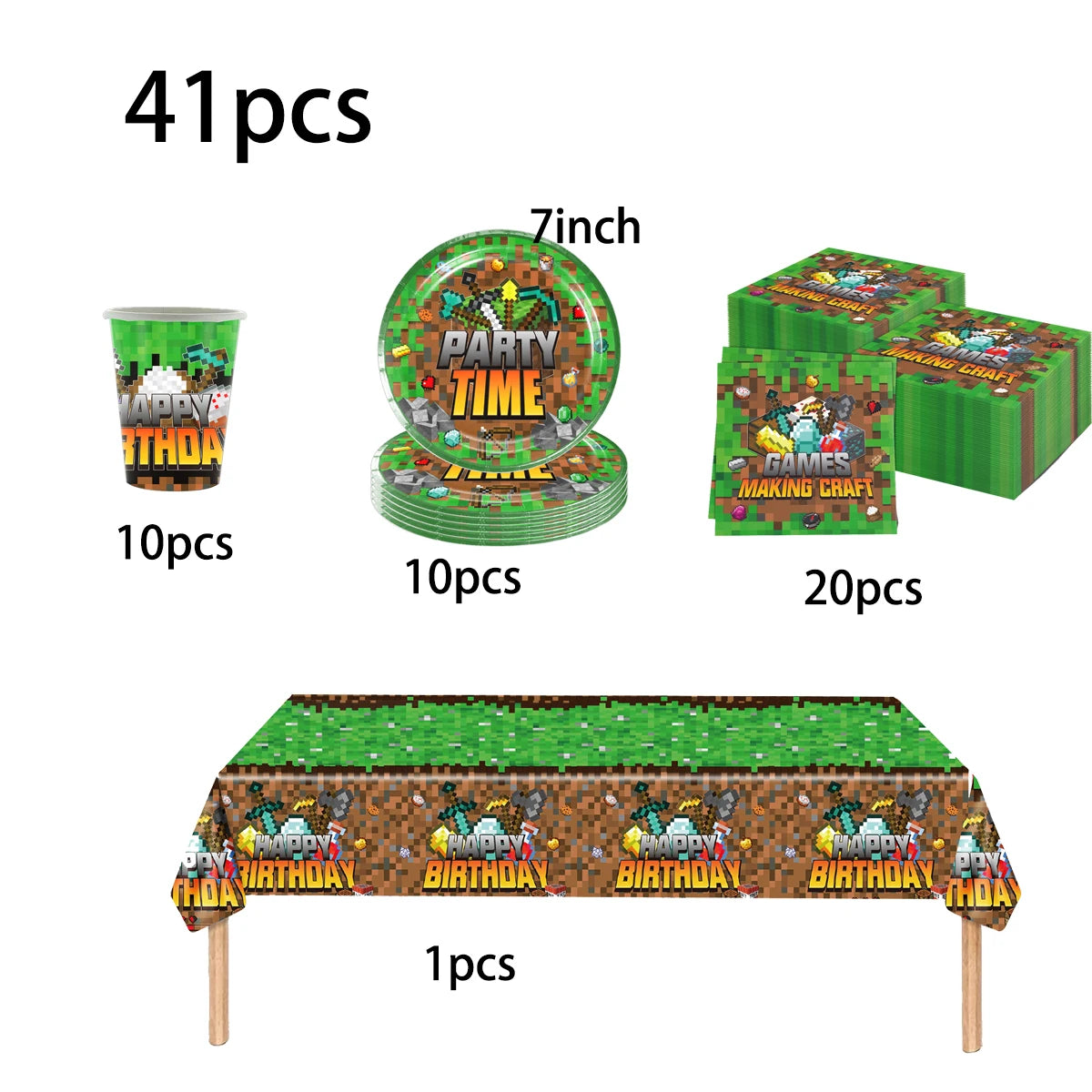 Kit Vaisselle Minecraft