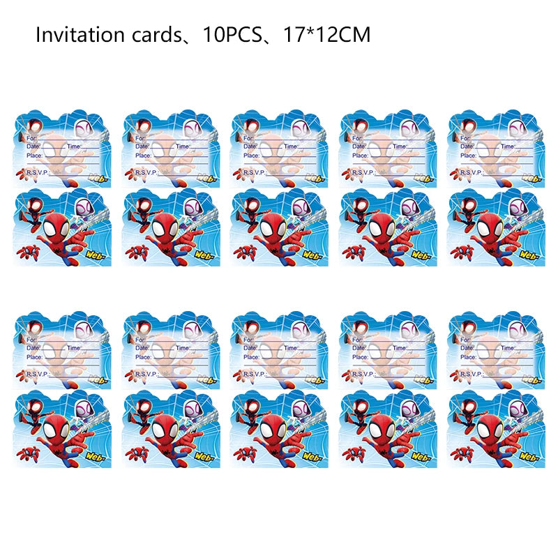 Disney Spidey Kit Vaisselle + décorations
