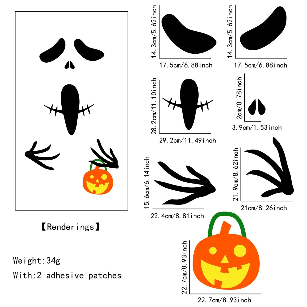 Autocollants Portes Halloween