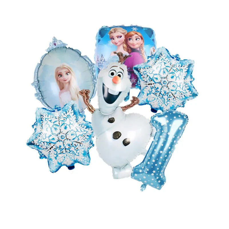 Kit Ballons Reine des Neiges avec Âge