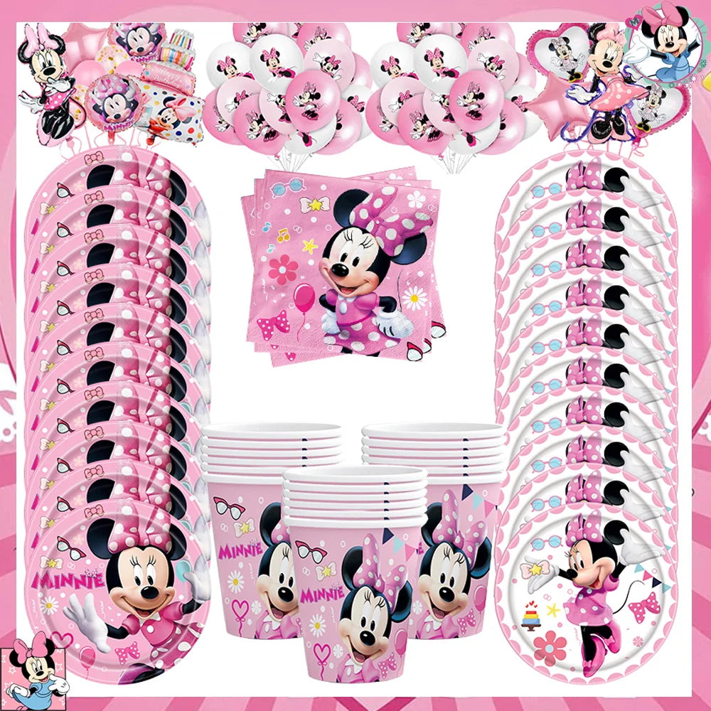 Disney Minnie Kit Vaisselle + décorations