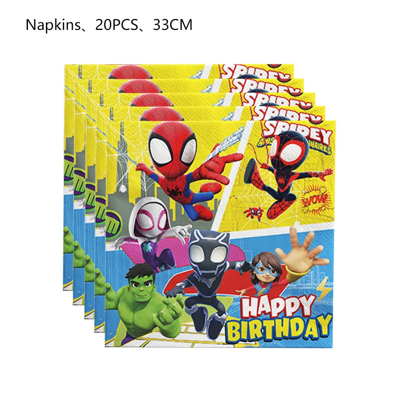 Disney Spidey Kit Vaisselle + décorations
