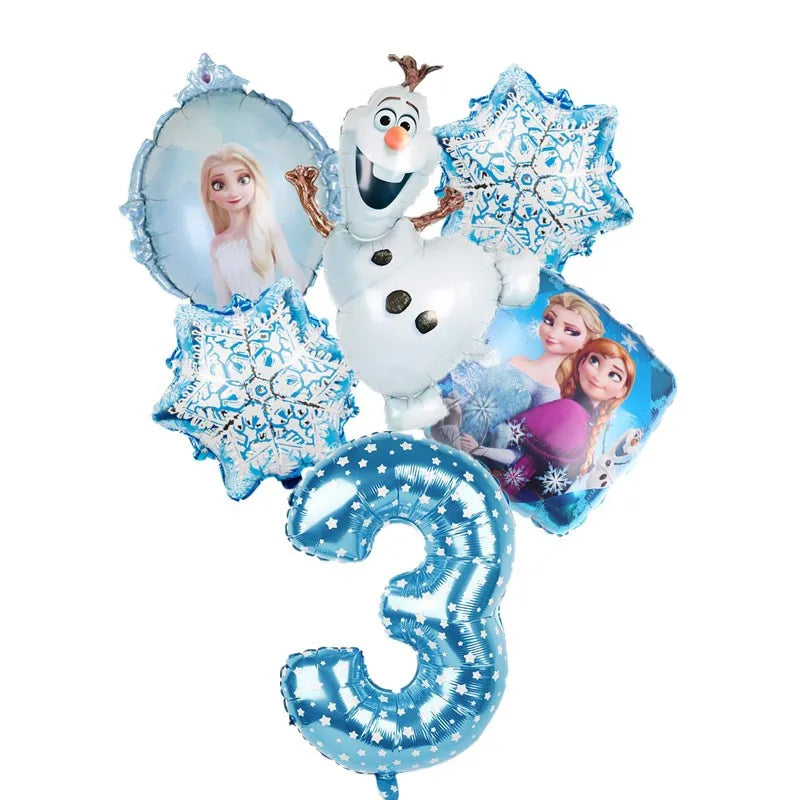 Kit Ballons Reine des Neiges avec Âge