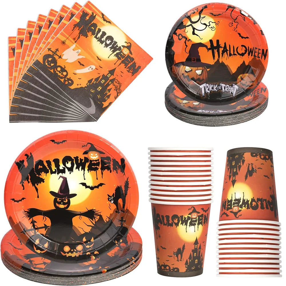 Kit Vaisselle & Décoration Halloween