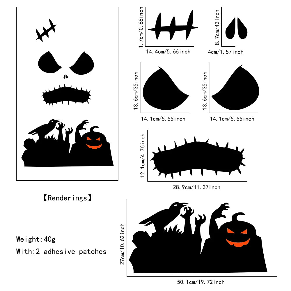 Autocollants Portes Halloween