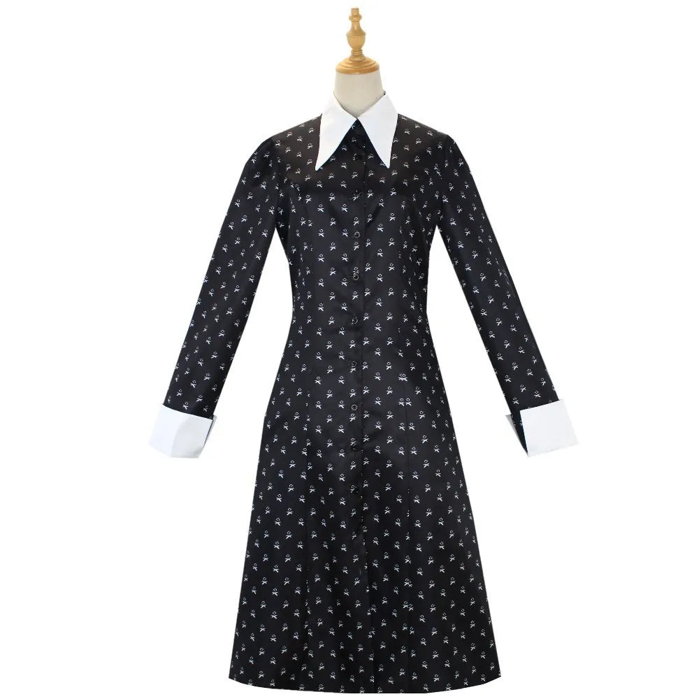 Robe Mercredi Addams Enfant et Adulte