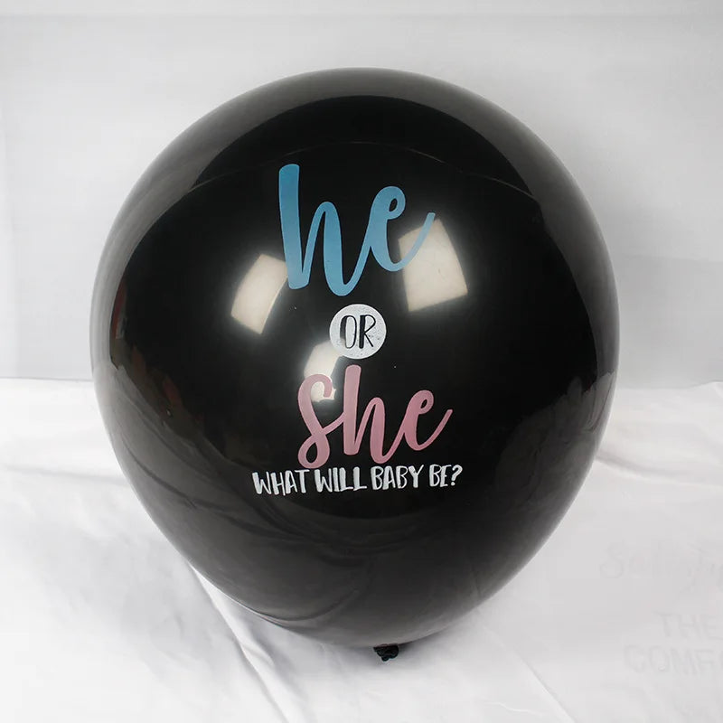 Ballon noir géant Baby Shower