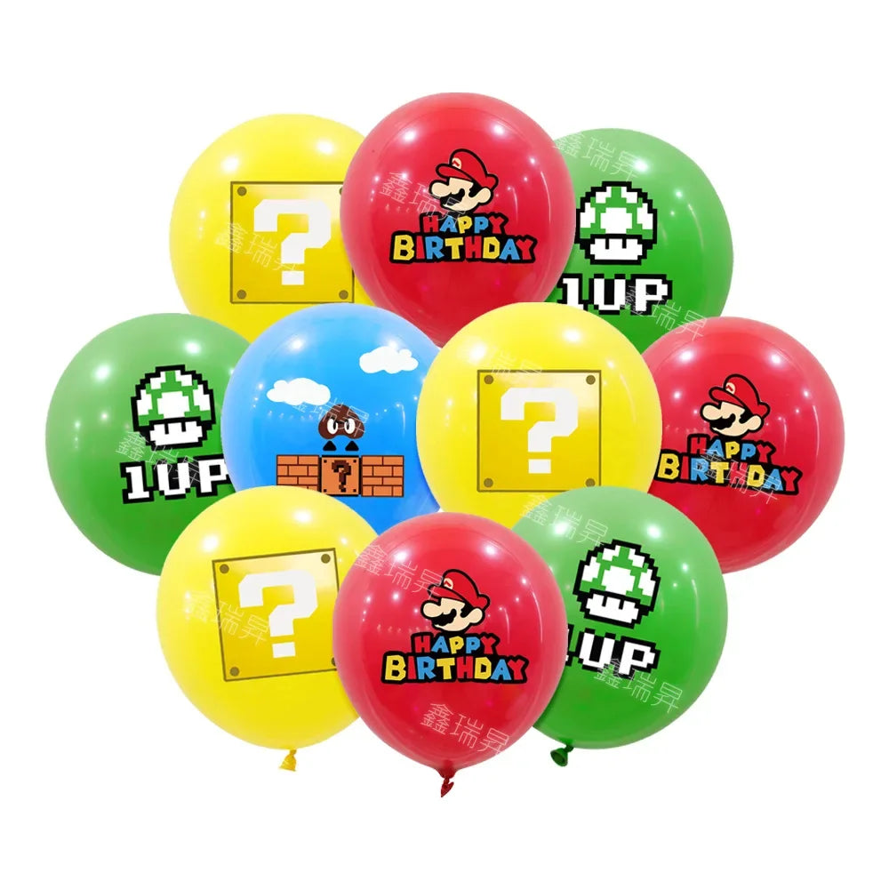 Super Mario Kit Ballons de Baudruche - 10 styles au choix