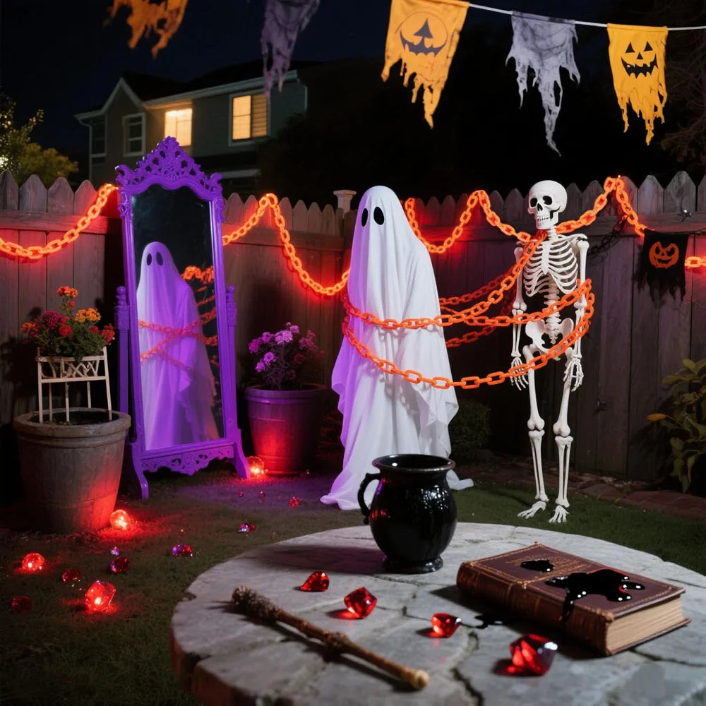 Chaîne Lumineuse Halloween Solaire LED