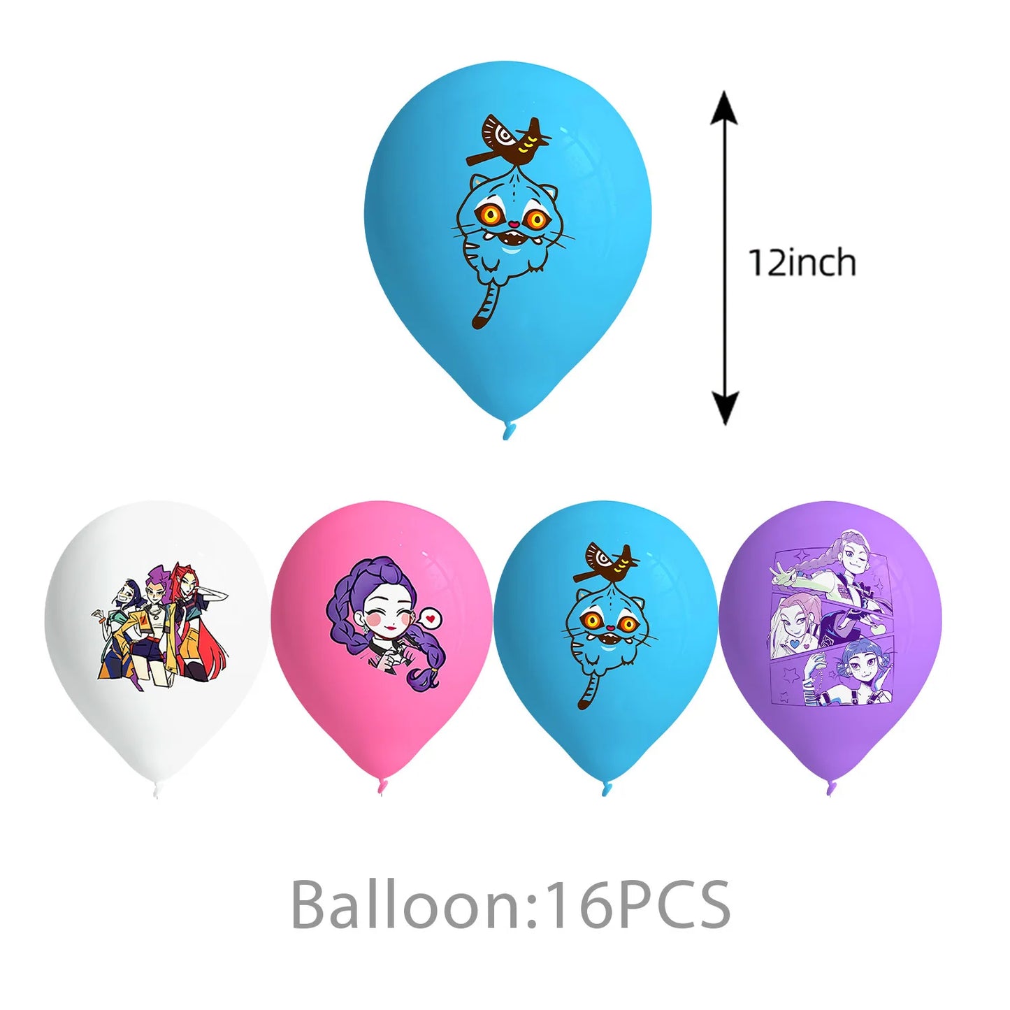 K pop Demon Hunter Kit Ballons