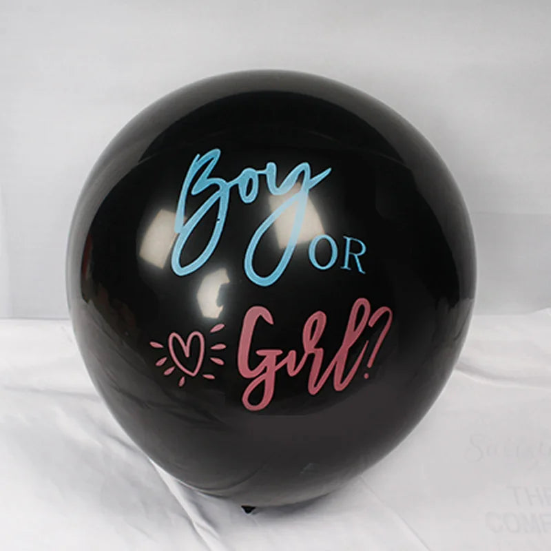 Ballon noir géant Baby Shower