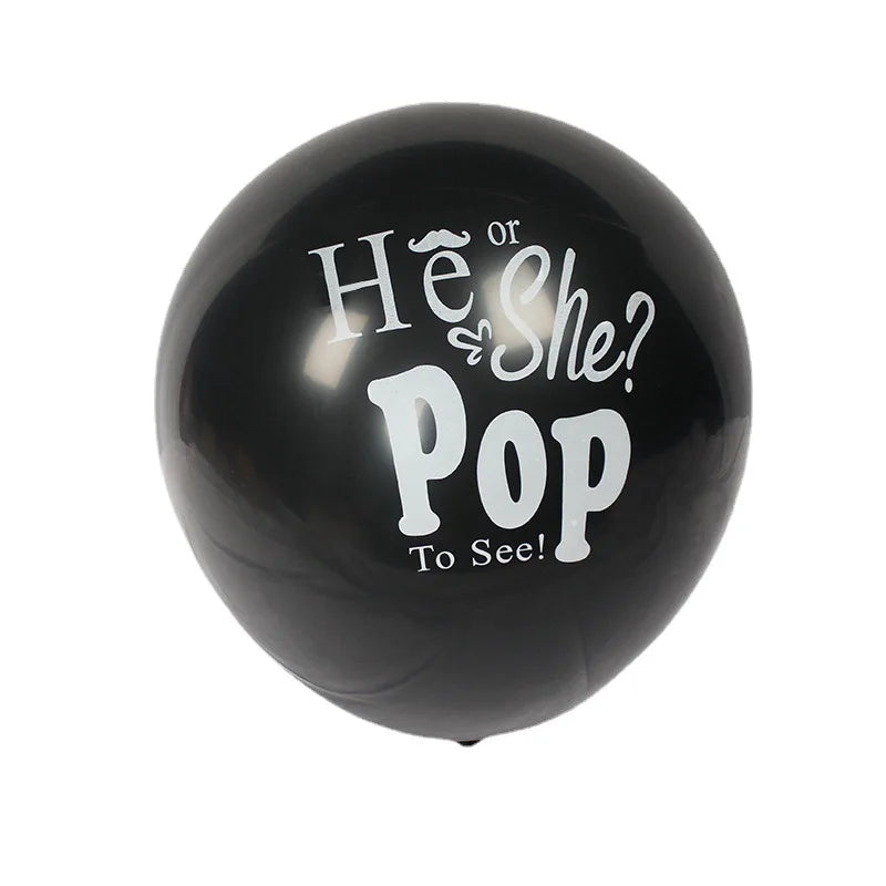 Ballon noir géant Baby Shower