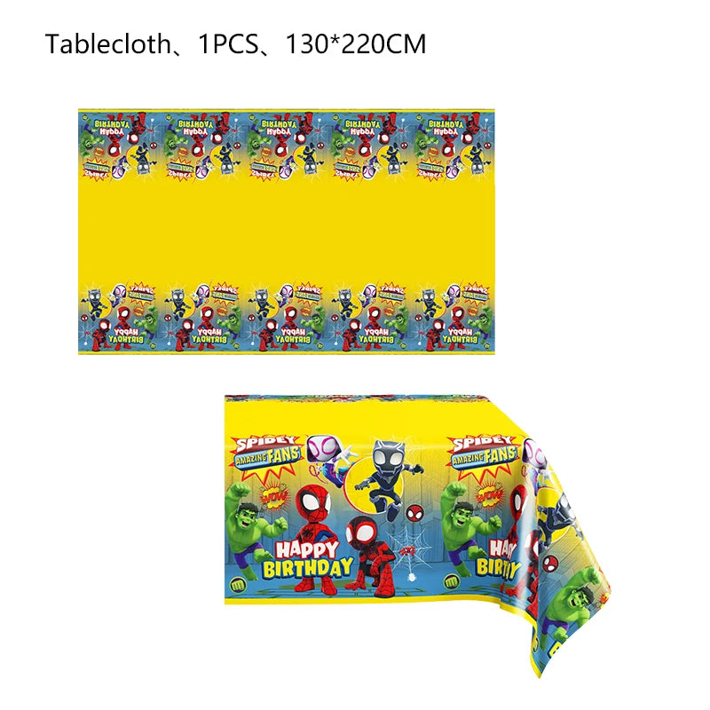Disney Spidey Kit Vaisselle + décorations