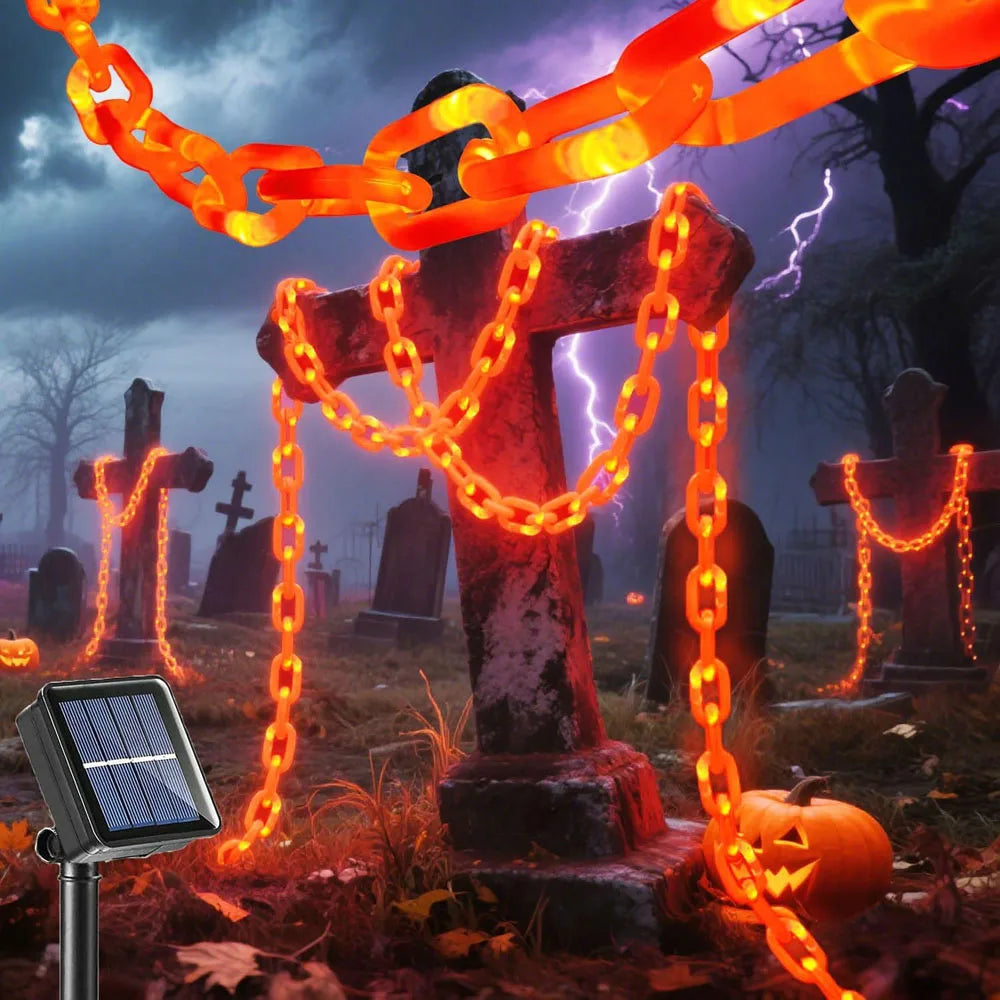 Chaîne Lumineuse Halloween Solaire LED
