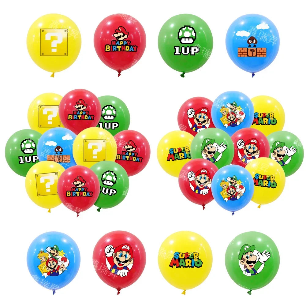Super Mario Kit Ballons de Baudruche - 10 styles au choix