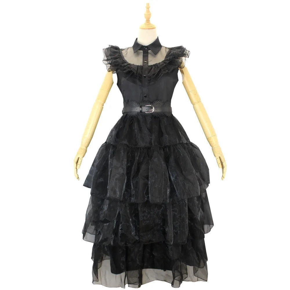 Robe Mercredi Addams Enfant et Adulte