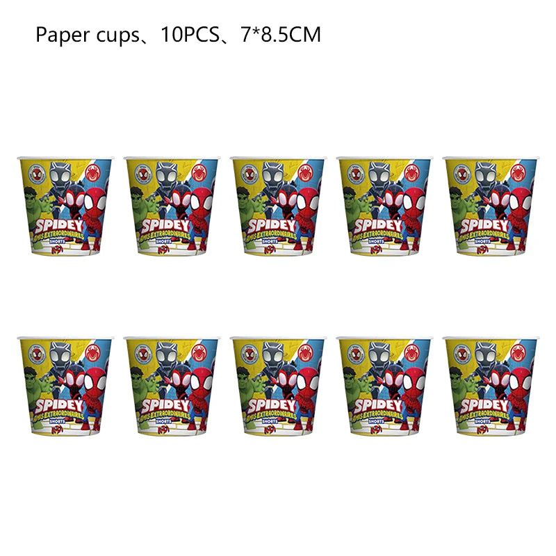 Disney Spidey Kit Vaisselle + décorations