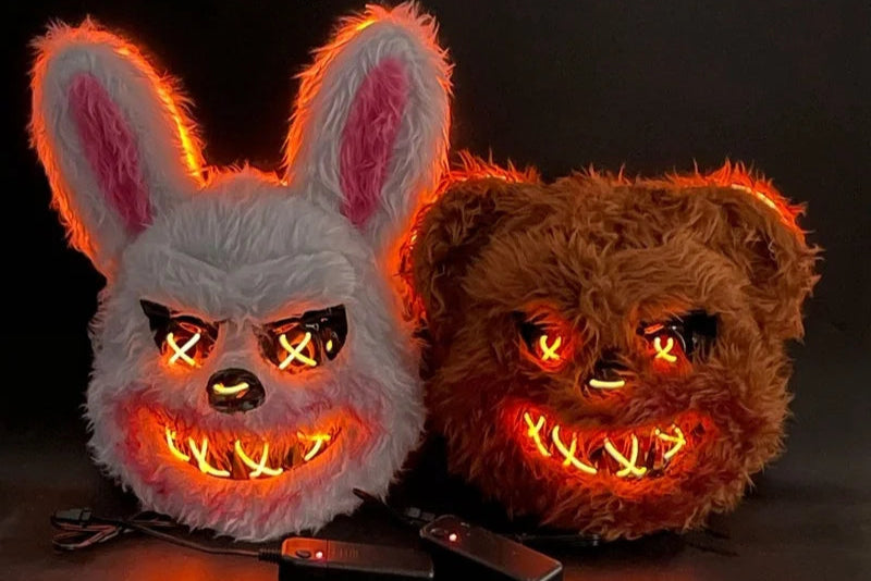 Masque Halloween LED Lapin ou Ours