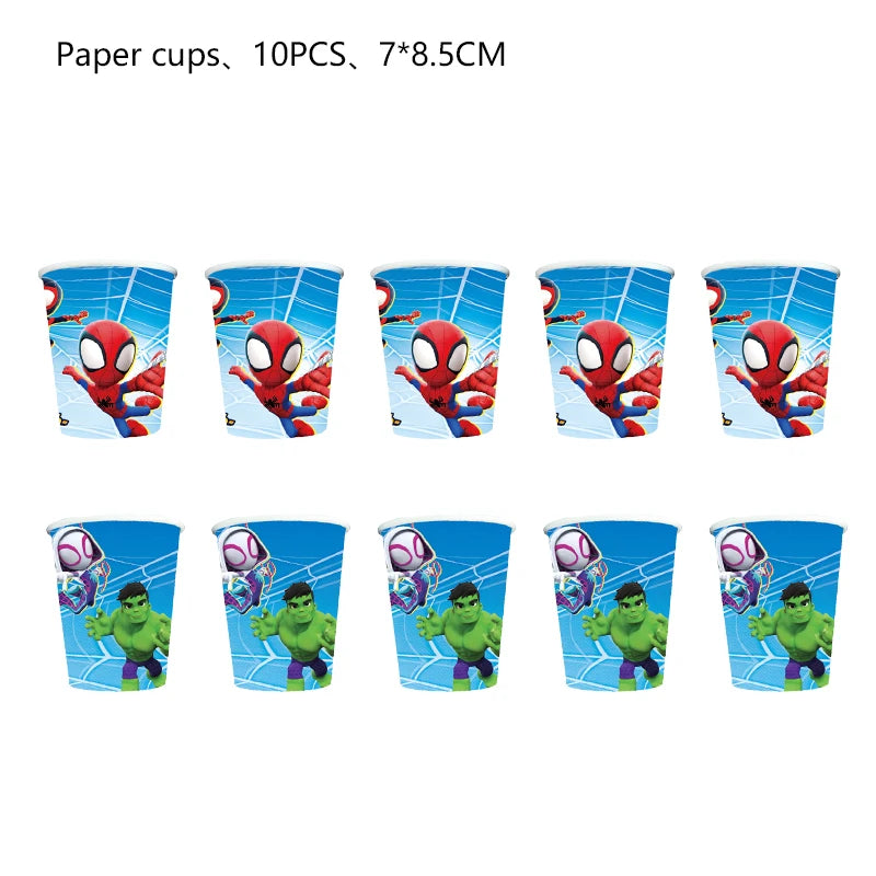 Disney Spidey Kit Vaisselle + décorations