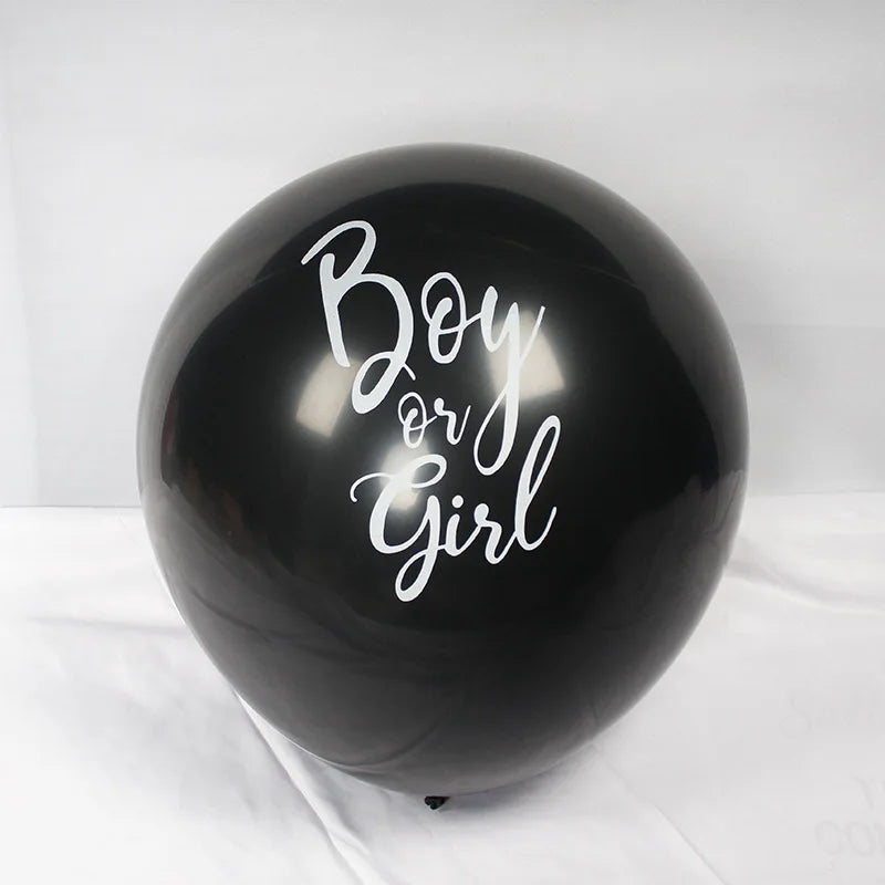 Ballon noir géant Baby Shower