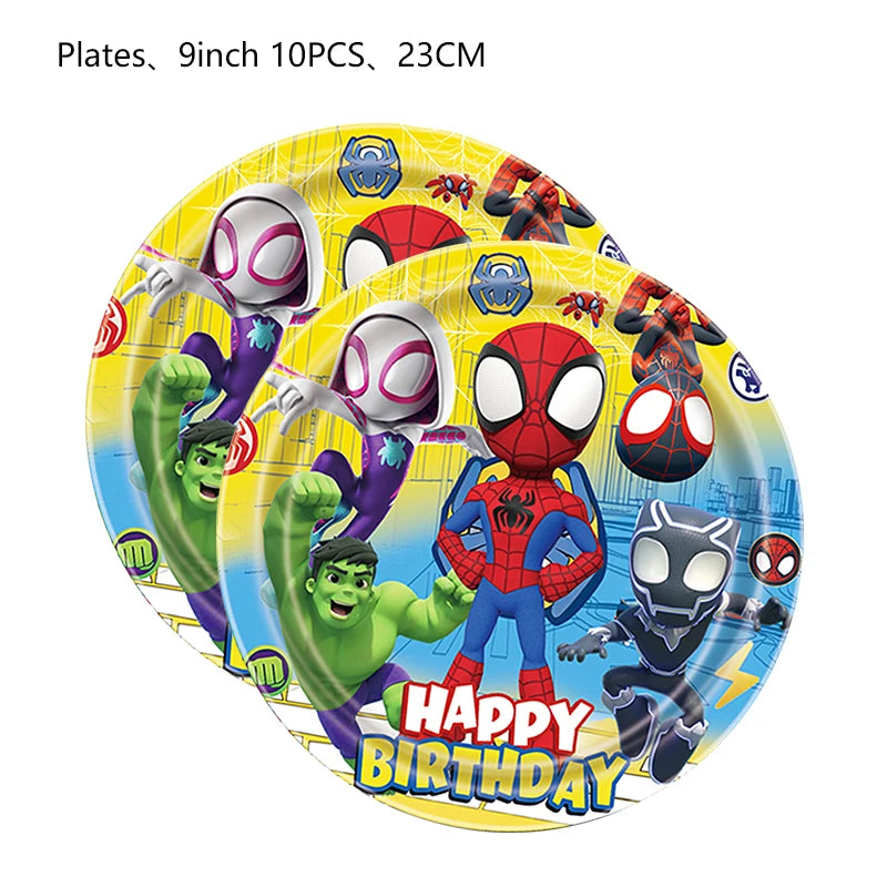 Disney Spidey Kit Vaisselle + décorations