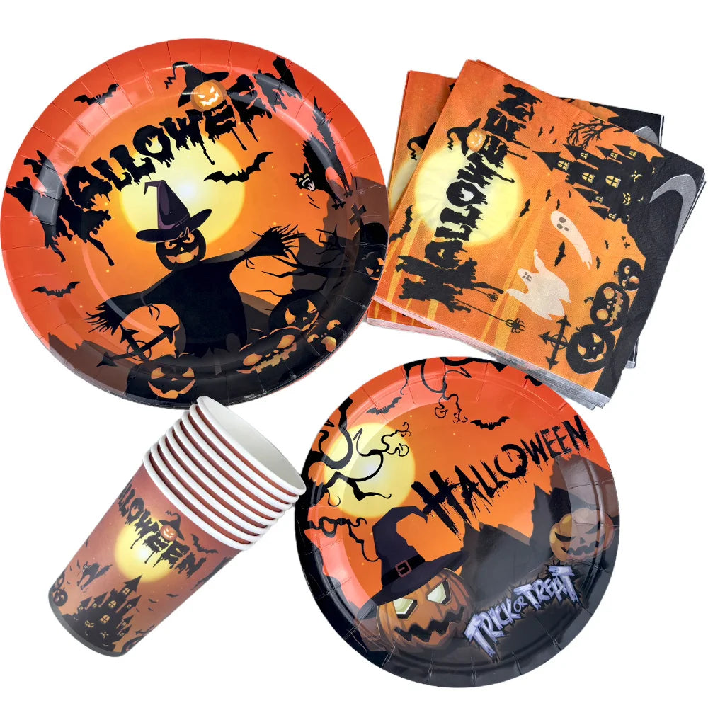 Kit Vaisselle & Décoration Halloween