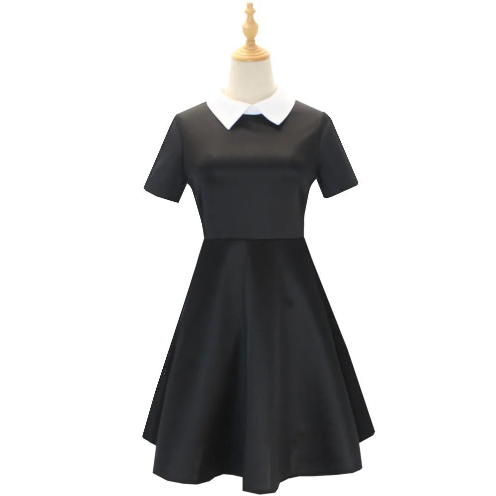 Robe Mercredi Addams Enfant et Adulte