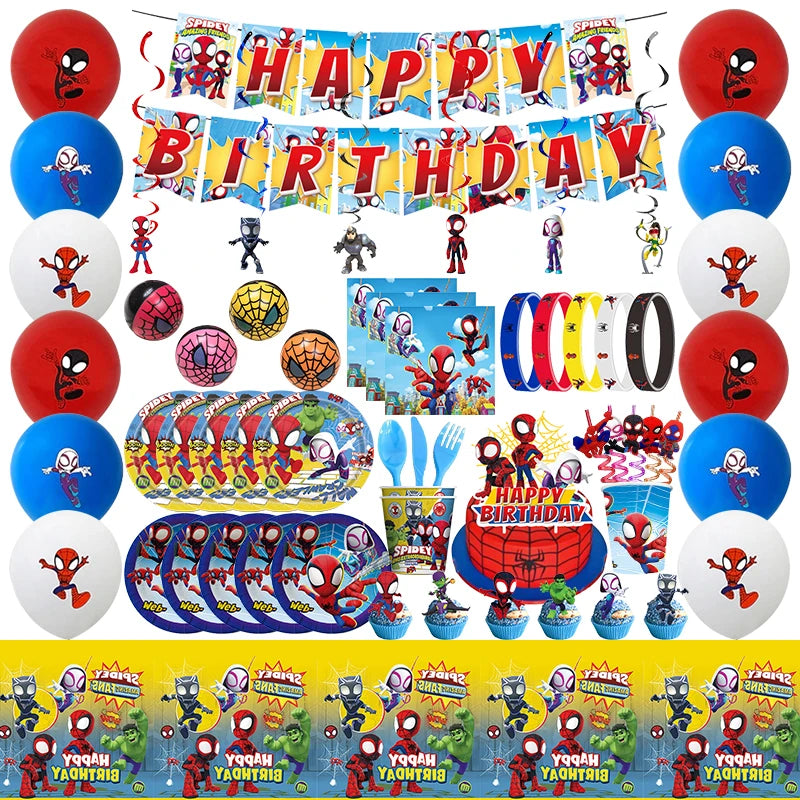Disney Spidey Kit Vaisselle + décorations