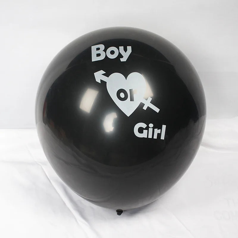 Ballon noir géant Baby Shower