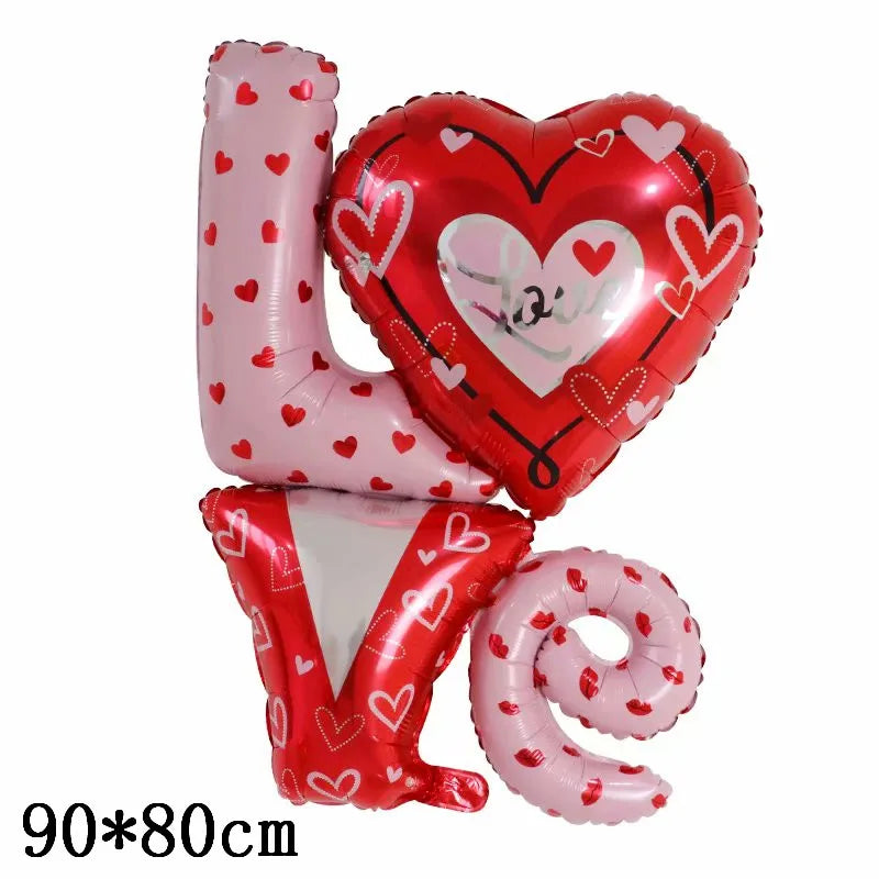 Ballon en Forme de Cœur et Amour – Décoration Saint-Valentin et Fête