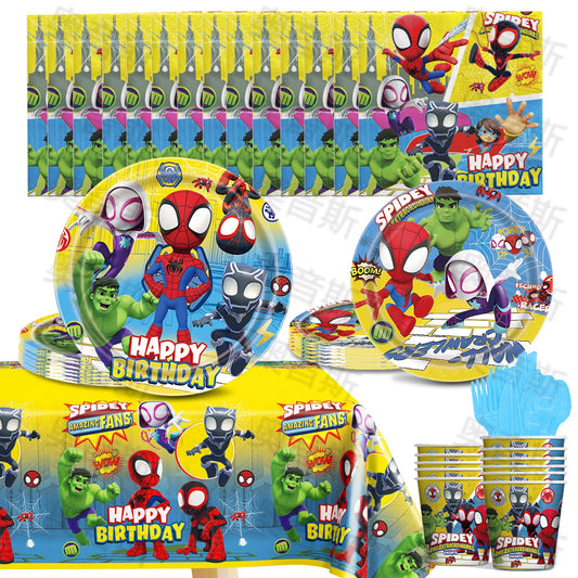 Disney Spidey Kit Vaisselle + décorations