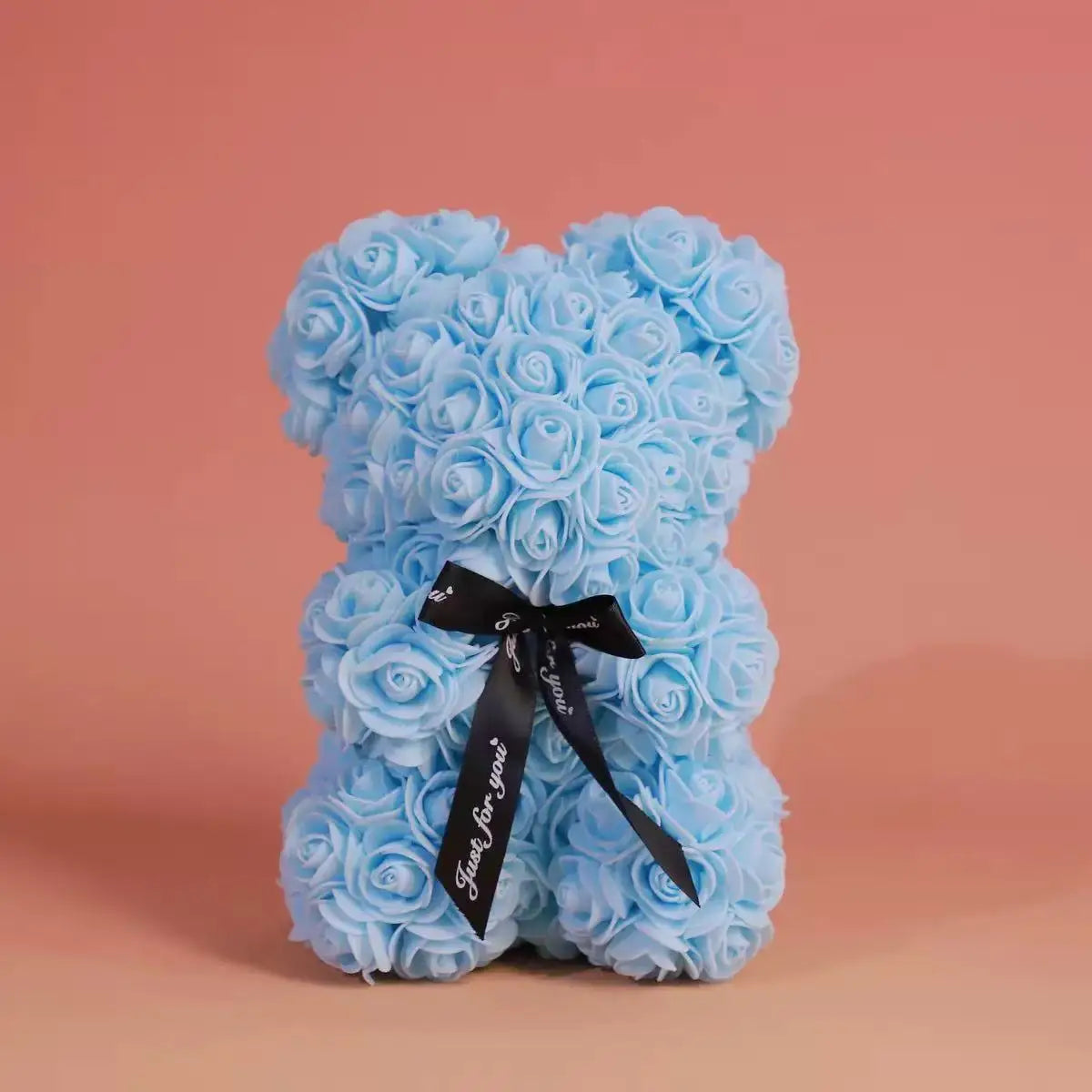 Ours en Roses Artificielles 25 cm