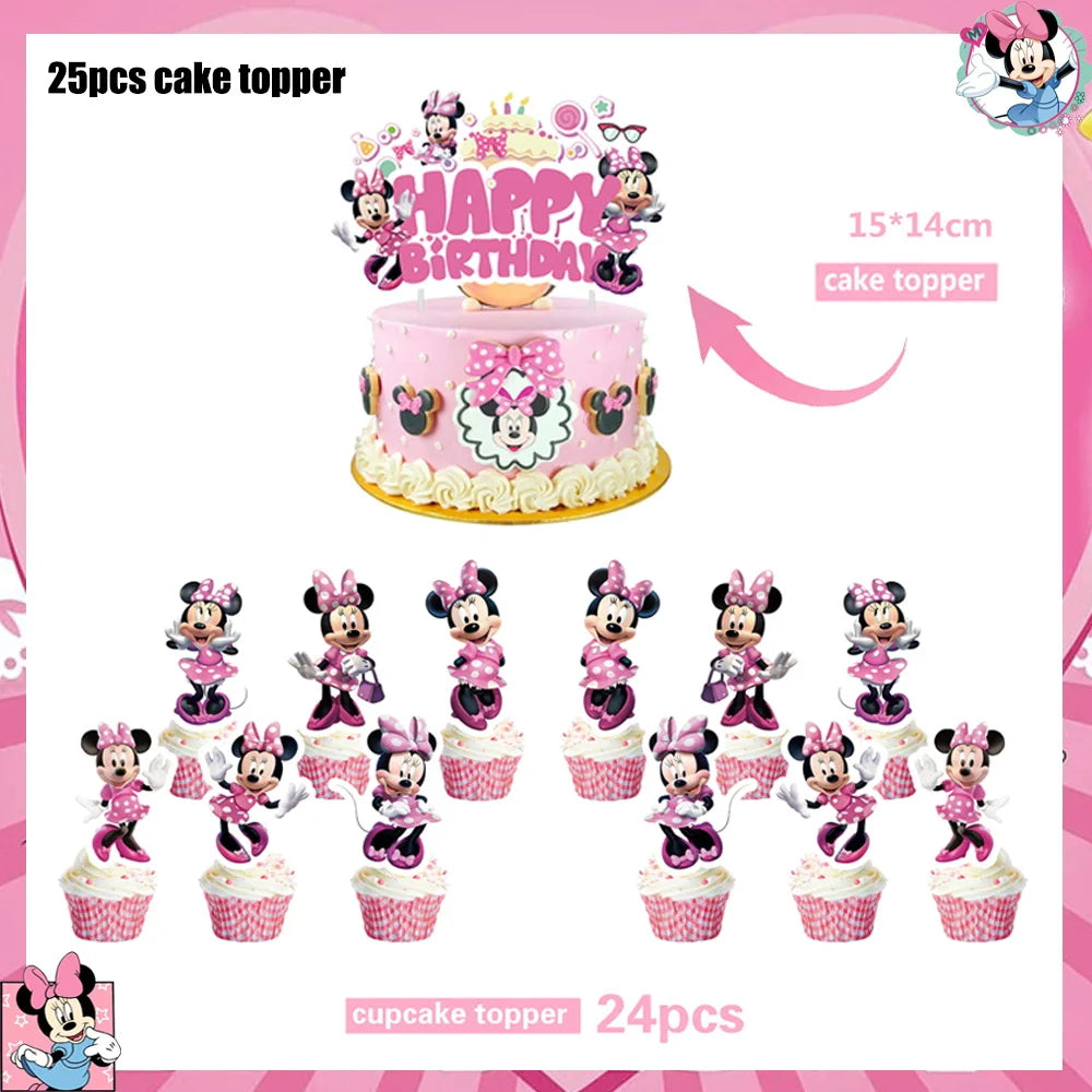 Disney Minnie Kit Vaisselle + décorations