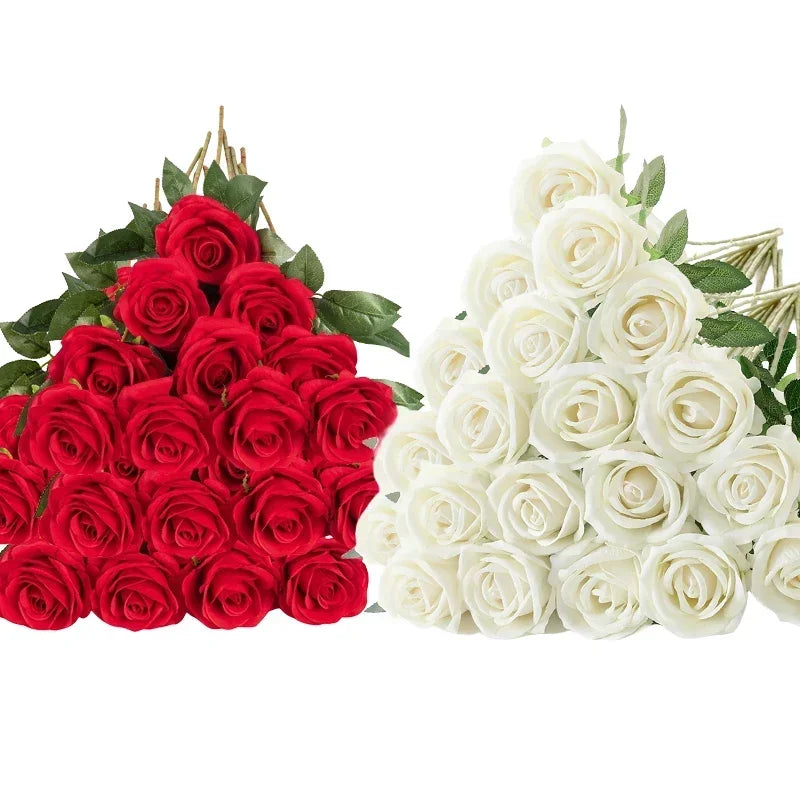 50 Roses Artificielles en Velours – Cadeau Saint-Valentin