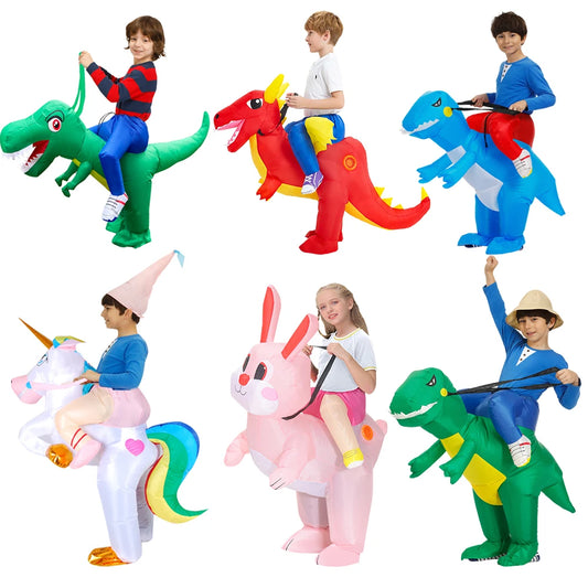 Déguisement Gonflable Dinosaure ou Licorne Enfant