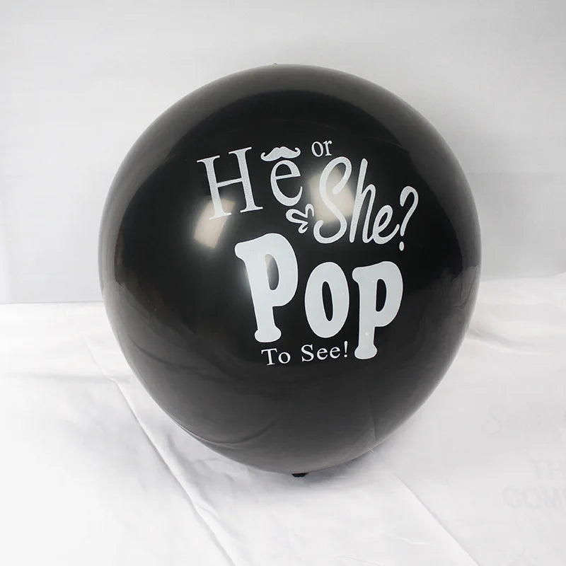 Ballon noir géant Baby Shower