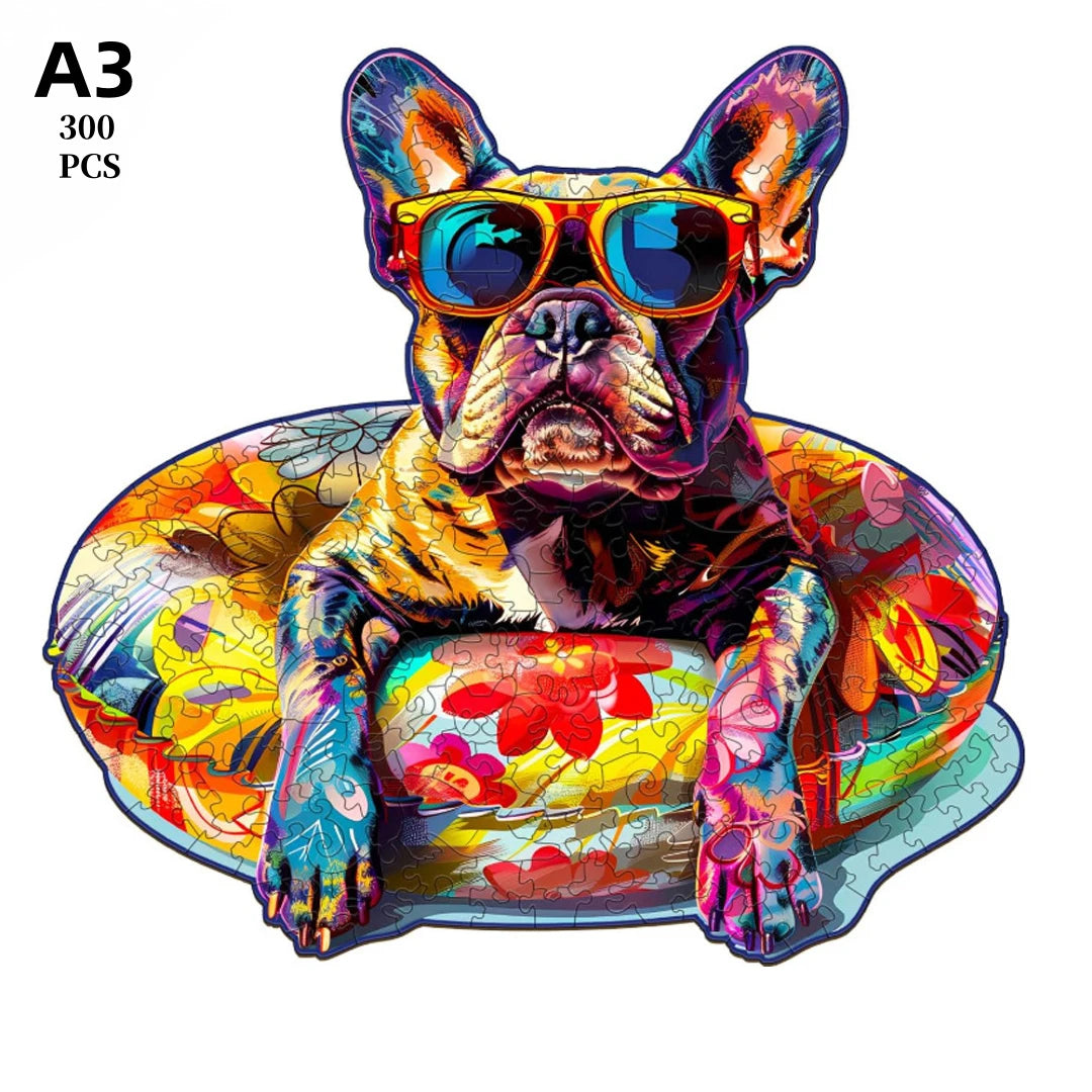 Puzzle en Bois Chien Irrégulier