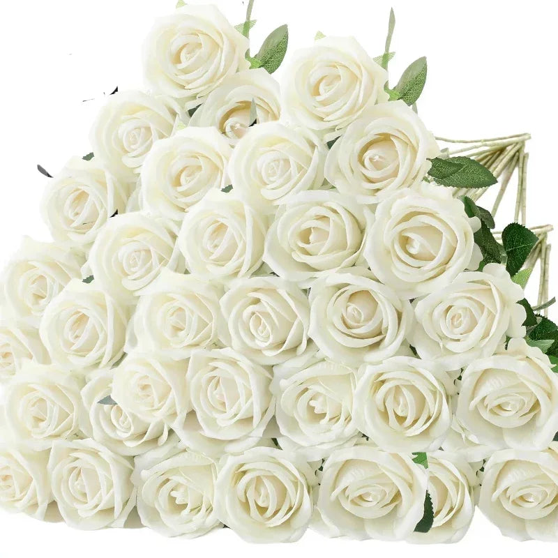 50 Roses Artificielles en Velours – Cadeau Saint-Valentin