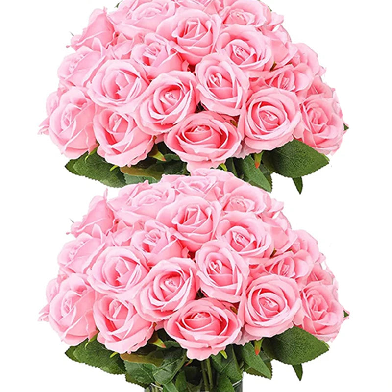 50 Roses Artificielles en Velours – Cadeau Saint-Valentin