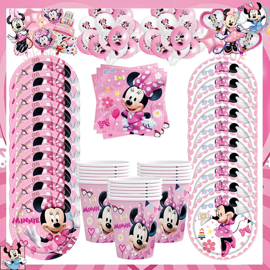 Disney Minnie Kit Vaisselle + décorations