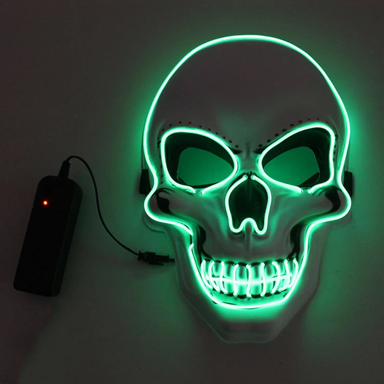 Masque Crâne Lumineux LED